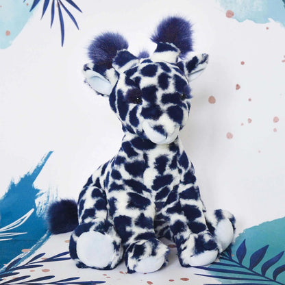 Doudou Lisi girafe, bleu 30cm
