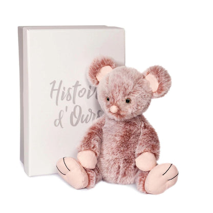 Doudou Lily souris, rose 17cm