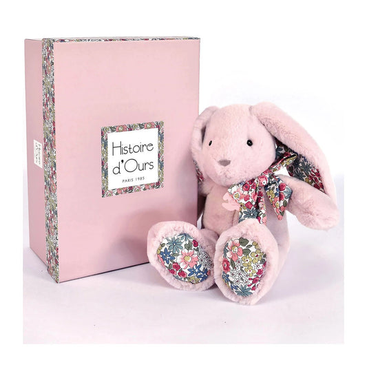 Doudou Copain Calin lapin, rose 25cm
