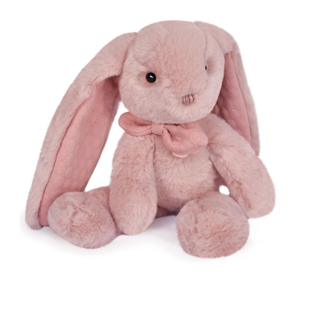 Doudou lapin Preppy chic, rose 30cm