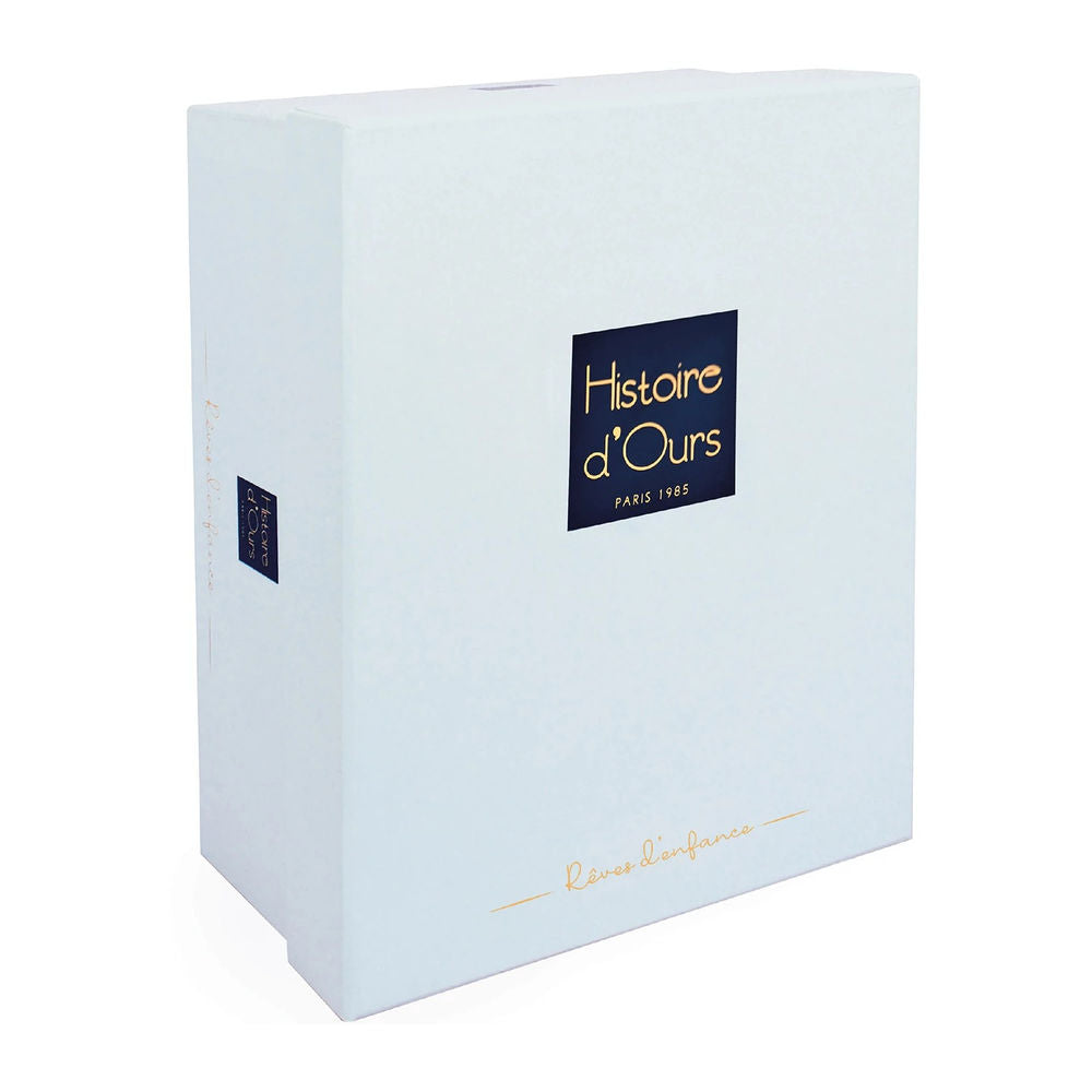 Doudou lapin Preppy chic, rose 30cm