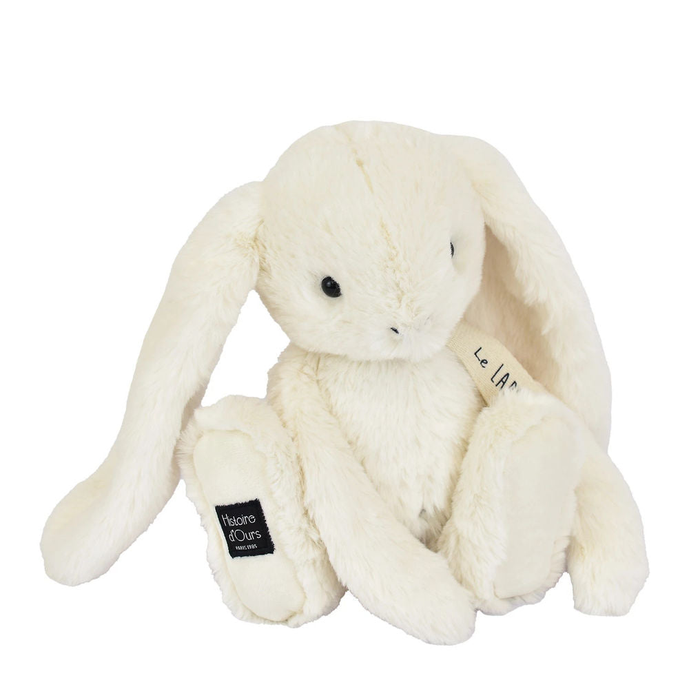 Doudou lapin, blanc 32cm