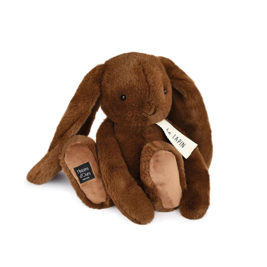 Doudou lapin, café 32cm