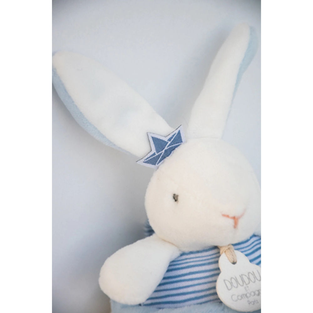 Doudou musical box rabbit sailor 14cm