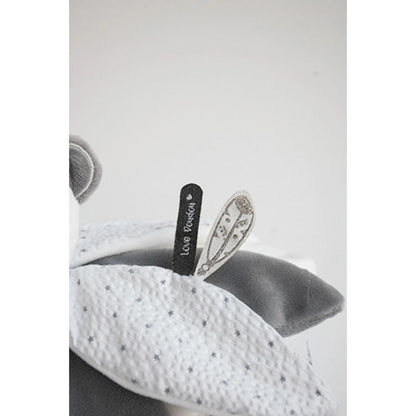 Doudou Traumfänger Panda Schmusetuch Blüte 26cm