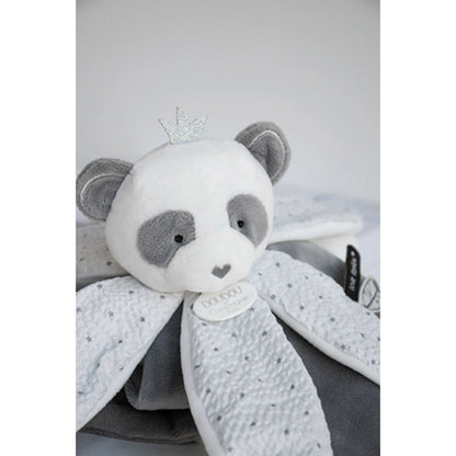 Doudou Traumfänger Panda Schmusetuch Blüte 26cm