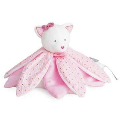 Doudou Traumfänger Katze Schmusetuch Blüte 26cm