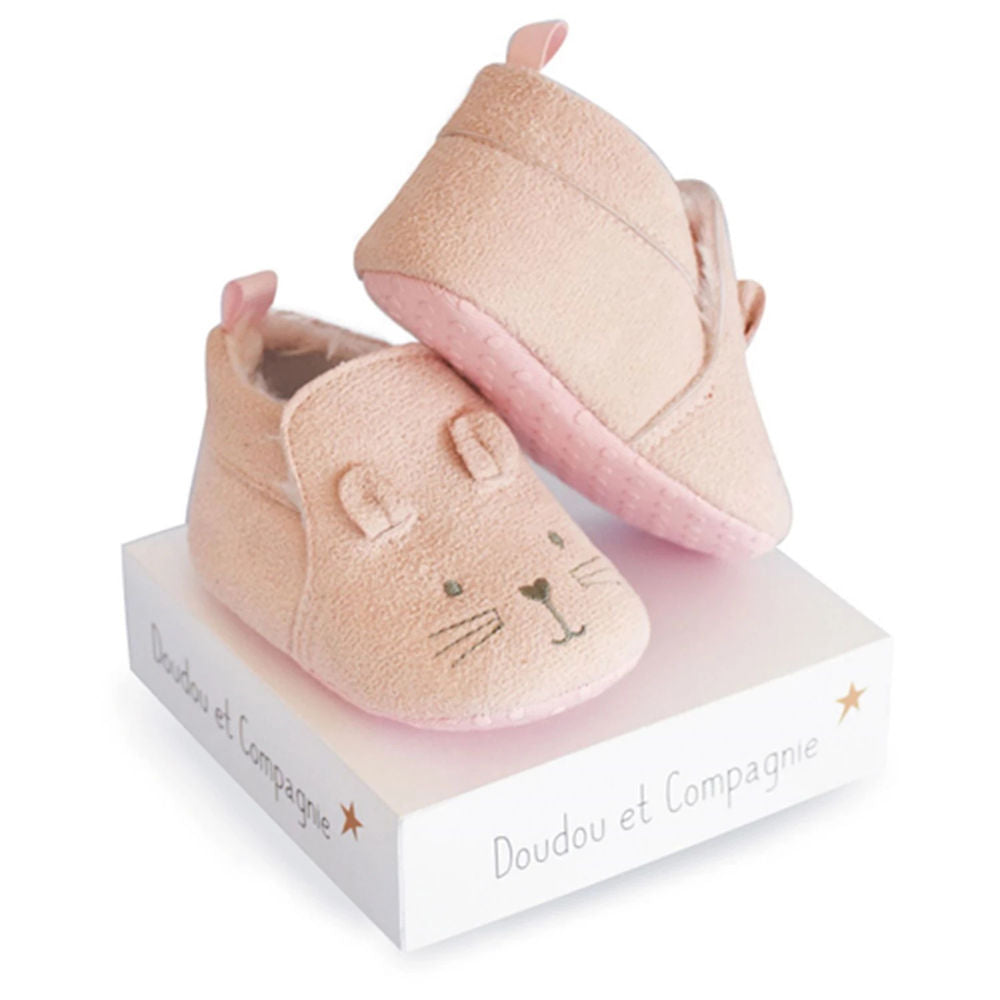 Doudou booties pink 0-6M