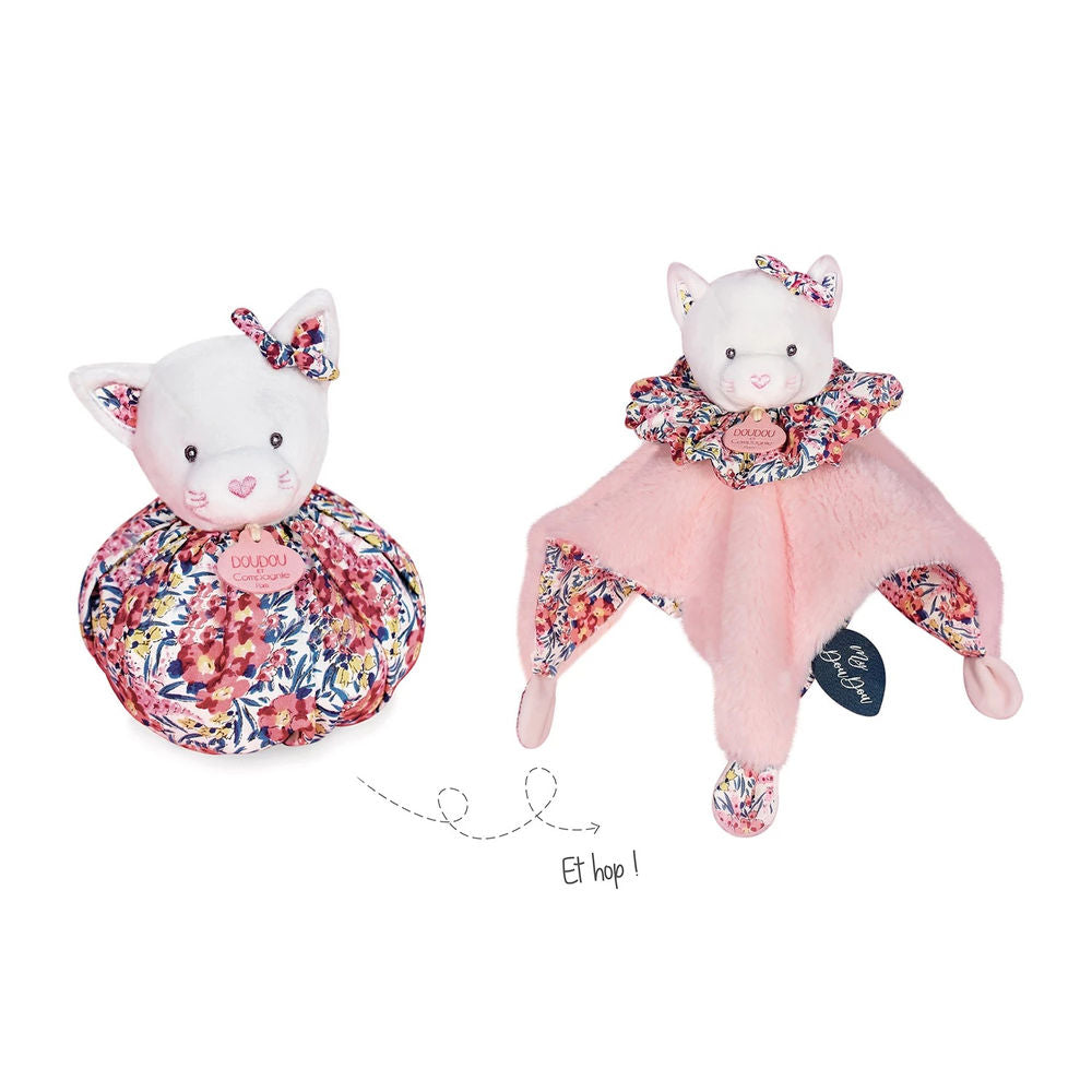 Doudou Boule Katze Schmusetuch 25cm