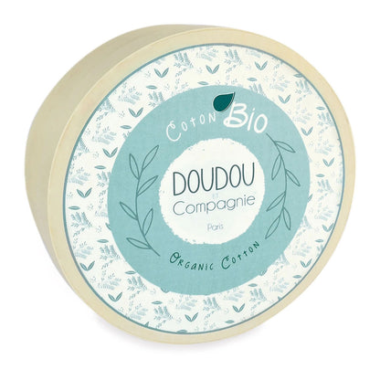 Doudou Bio Hund mit Schmusetuch, blau 15cm