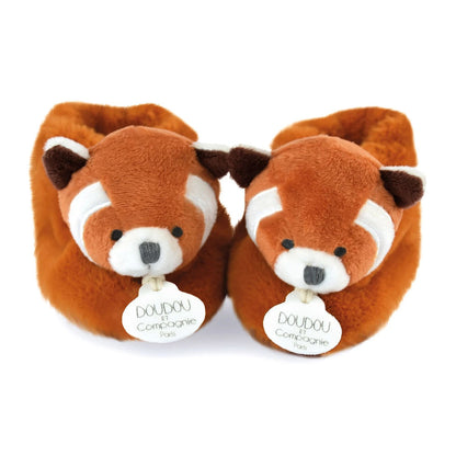 Doudou Unicef Füsslinge mit Rassel Roter Panda 0-6M