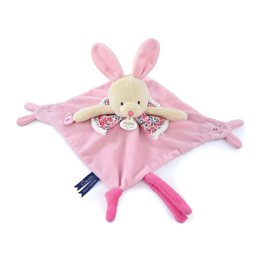 Doudou doudou lapin avec marionnette à doigts 30cm