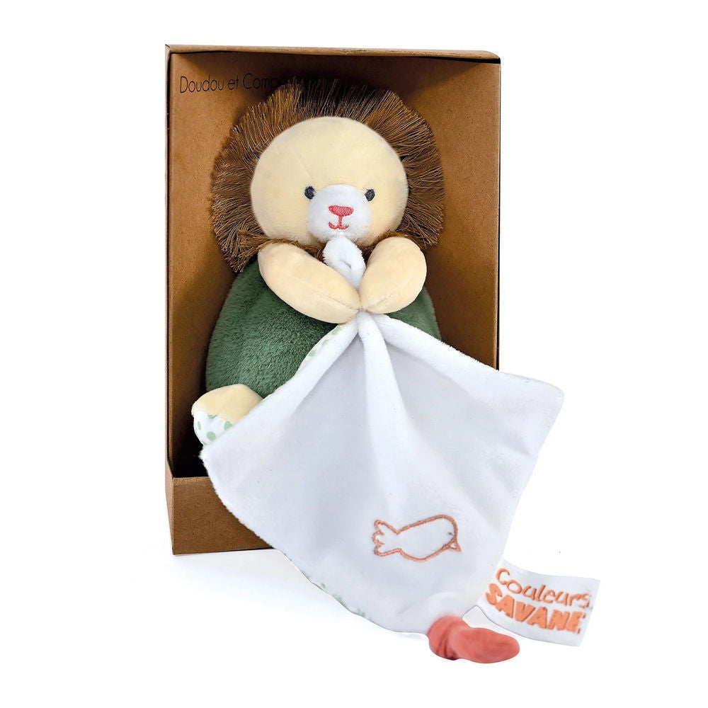 Doudou lion with comfort blanket 15cm