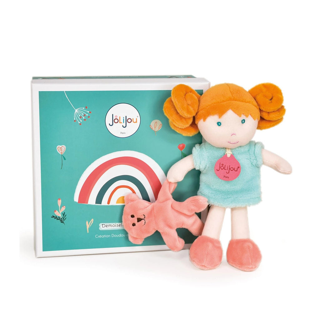 Doudou peluche, menthe 21cm