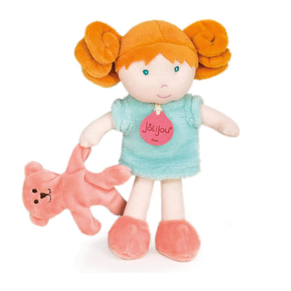 Doudou peluche, menthe 21cm