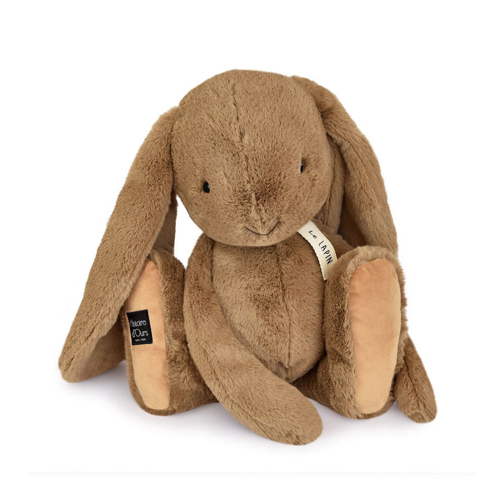 Doudou lapin, noisette 50cm