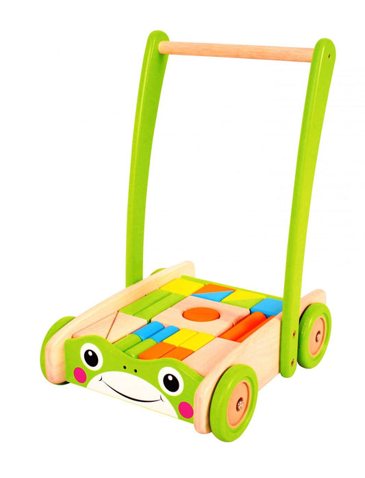 Spielba Trotteur Grenouille avec blocs de construction