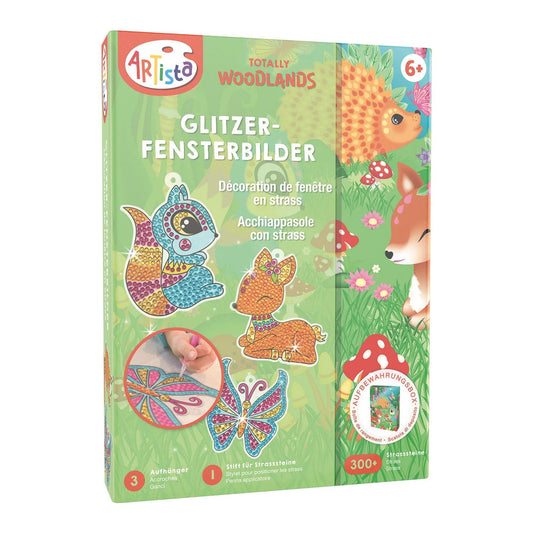 Autocollants de fenêtre à paillettes Artista