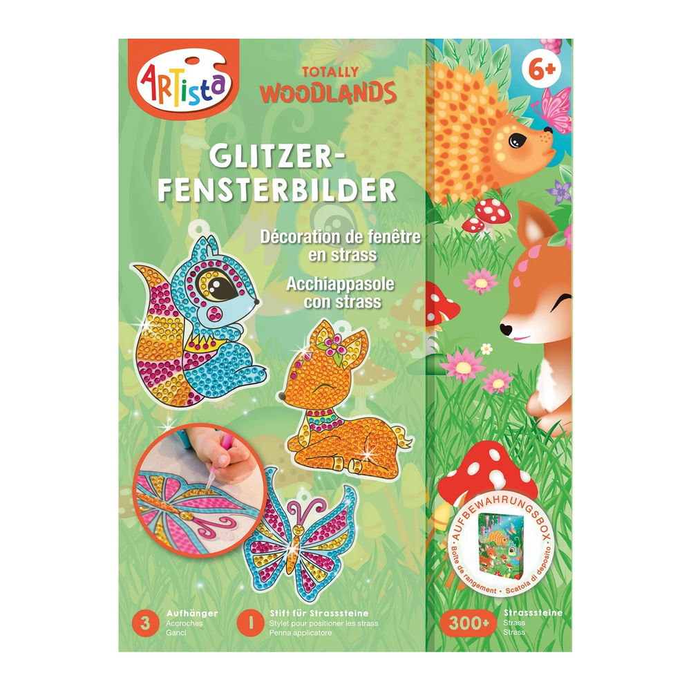 Autocollants de fenêtre à paillettes Artista