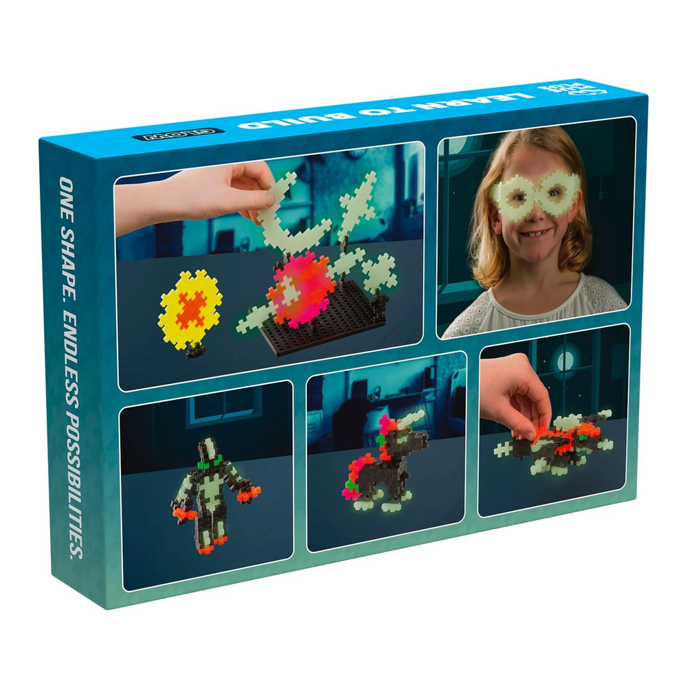 Plus Plus 500 blocs de construction créatifs qui brillent dans le noir