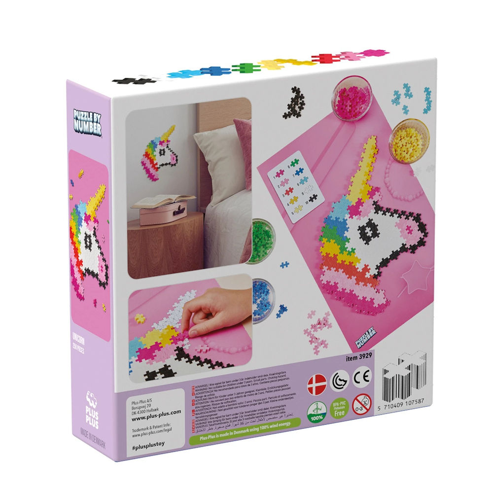 Plus Plus 250 blocs de construction créatifs puzzle licorne