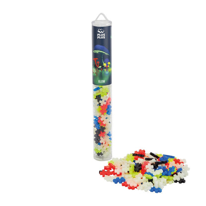 Plus Plus 100 Creative Building Blocks Glow in the Dark