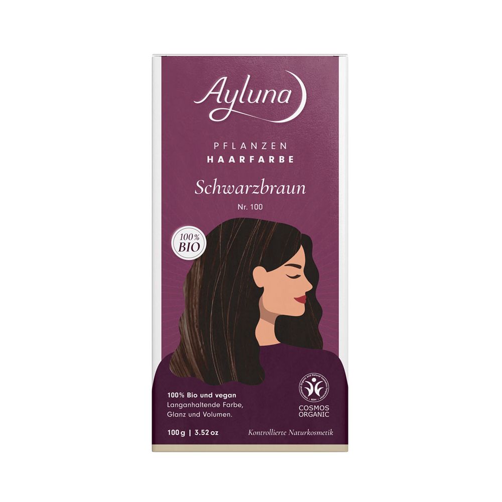 Coloration végétale Ayluna brun noir, 100 g