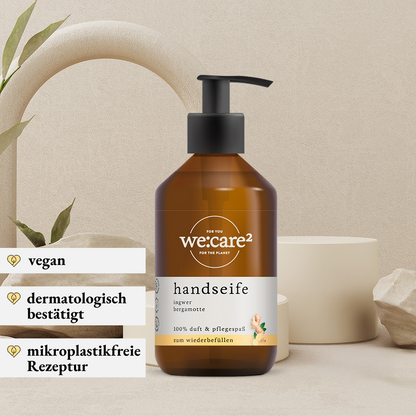 we:care2 Handseife, Ingwer-Bergamotte, 250 ml