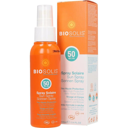 Spray solaire Biosolis SPF 50, 100 ml