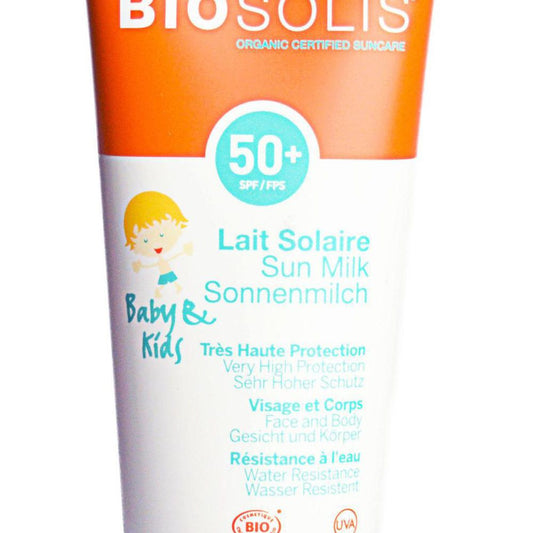 Biosolis Lait Solaire Bébé&amp;Enfants SPF50+, 100 ml