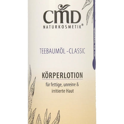 Lotion corporelle à l'huile d'arbre à thé CMD, 200 ml