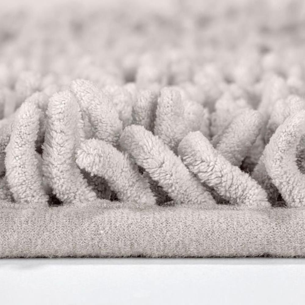 Wenko tapis de bain chenille 50x80cm, gris clair