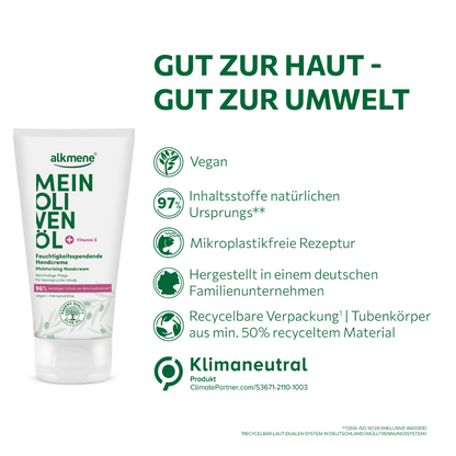 MEIN OLIVENÖL, Feuchtigkeitsspendende Handcreme, 75 ml