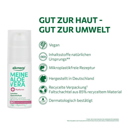 MEINE ALOE VERA, Leichtes Gesichtsfluid, 50 ml