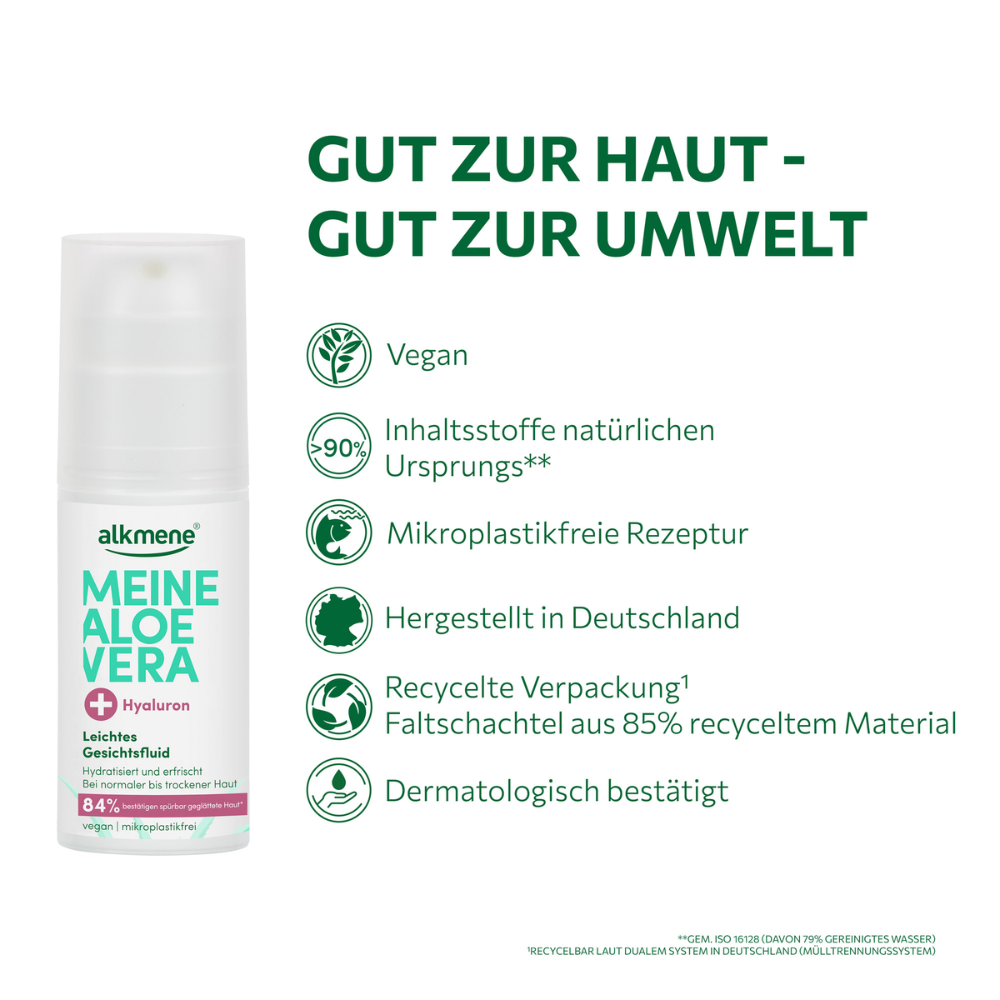 MEINE ALOE VERA, Leichtes Gesichtsfluid, 50 ml
