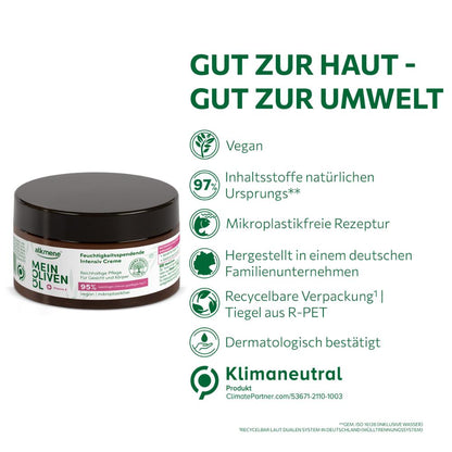 MEIN OLIVENÖL, Feuchtigkeitsspendende Intensiv Creme, 200 ml