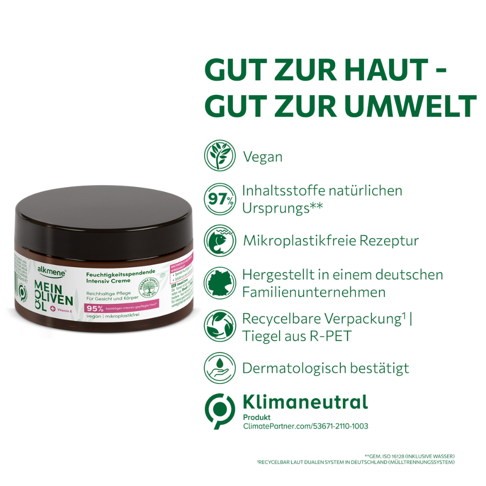 MEIN OLIVENÖL, Feuchtigkeitsspendende Intensiv Creme, 200 ml