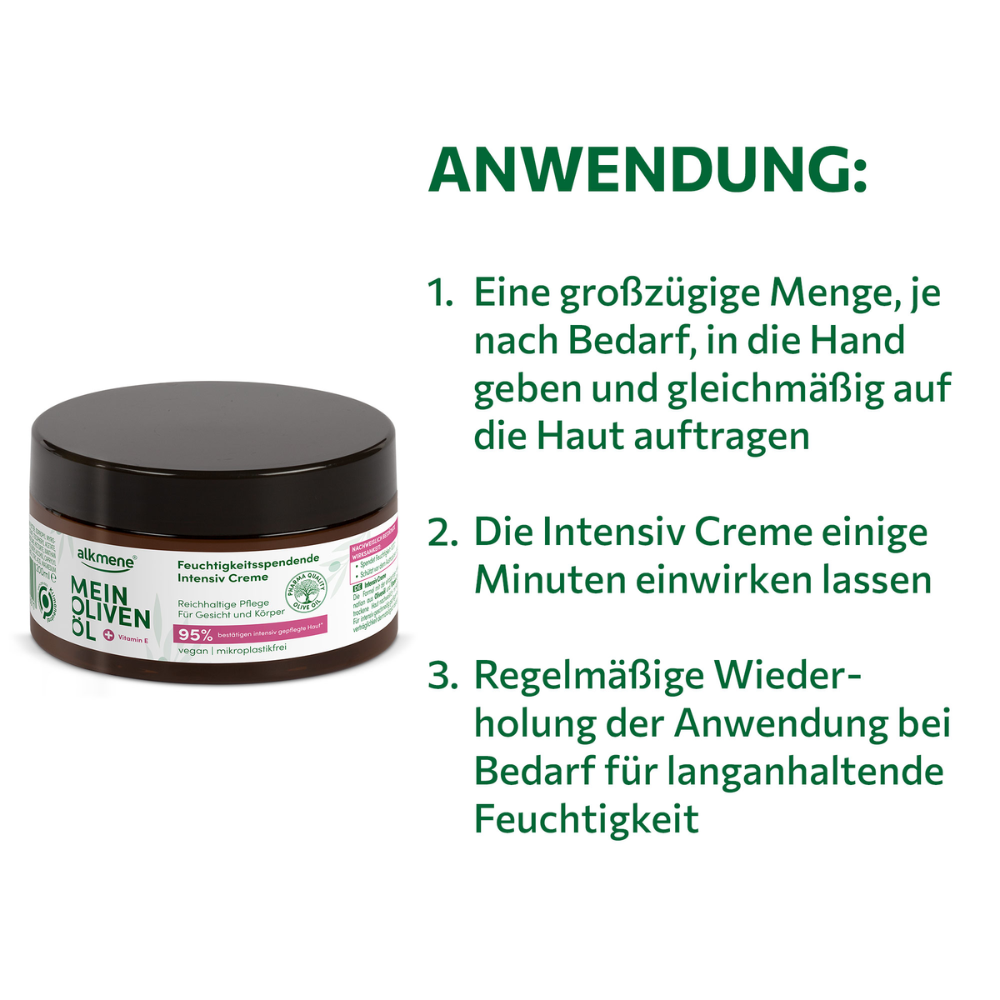 MEIN OLIVENÖL, Feuchtigkeitsspendende Intensiv Creme, 200 ml