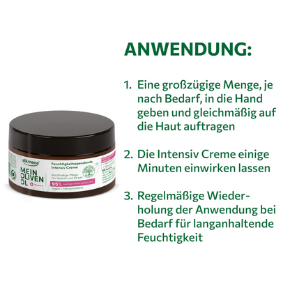 MEIN OLIVENÖL, Feuchtigkeitsspendende Intensiv Creme, 200 ml