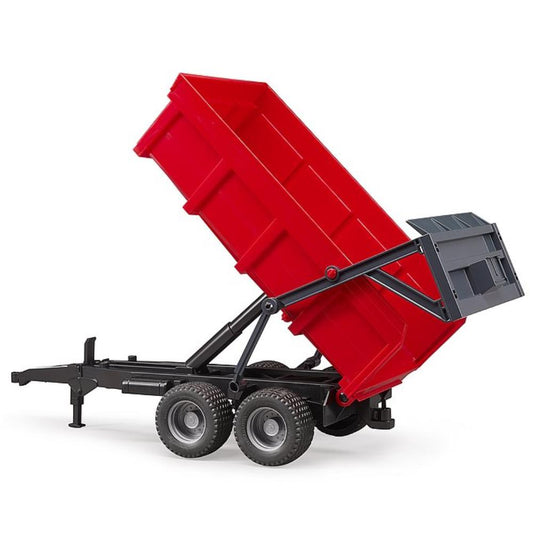 Bruder tipping trailer, red