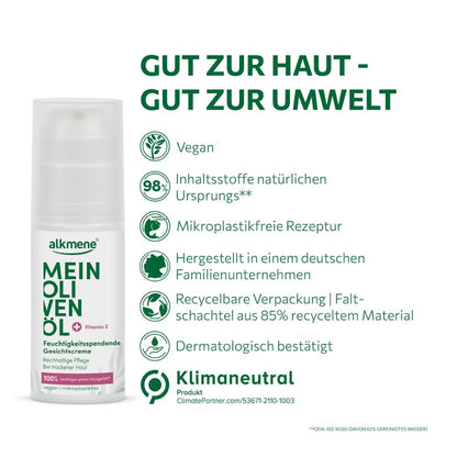 MEIN OLIVENÖL, Feuchtigkeitsspendende Gesichtscreme, 50 ml