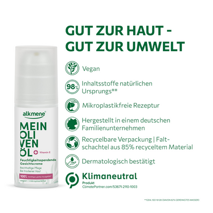MEIN OLIVENÖL, Feuchtigkeitsspendende Gesichtscreme, 50 ml