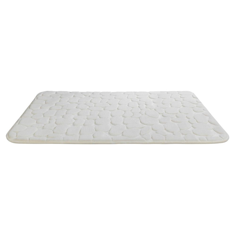 Wenko tapis de bain à mémoire de forme, Galets beige