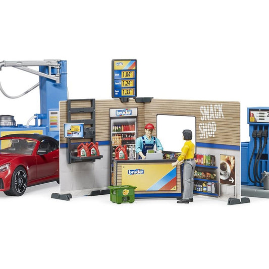 Station-service Bruder avec aire de lavage