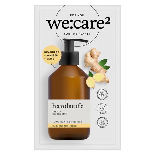 we:care2 Handseifen-Granulat, Ingwer-Bergamotte, 29 g