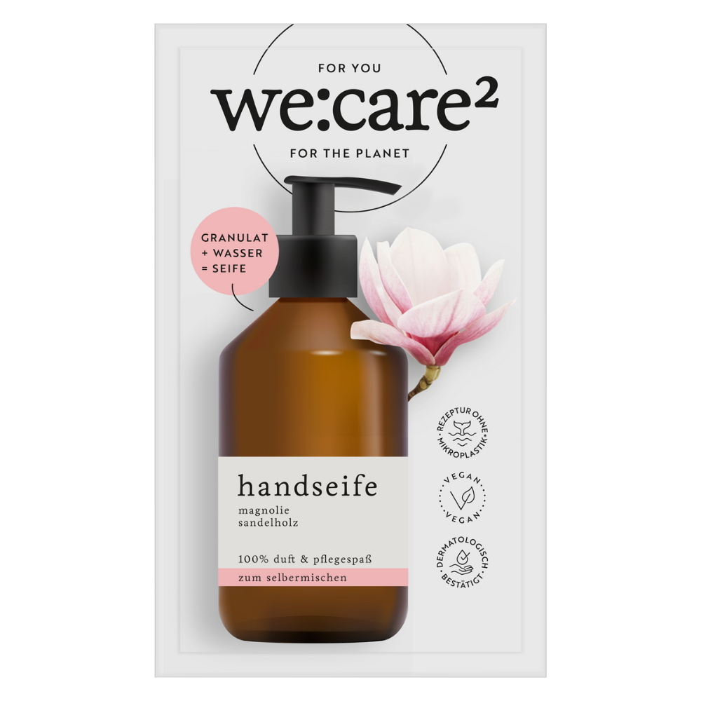 we:care2 Handseifen-Granulat, Magnolie-Sandelholz, 29 g