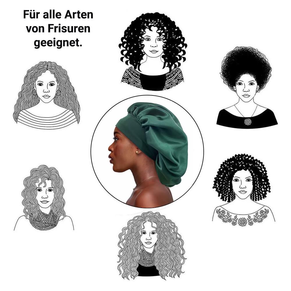 Satin Hair Sleep Cap, Green