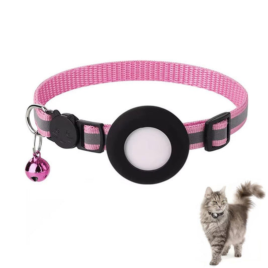 AirTag Halsband Nylon Mazo, pink