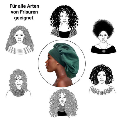 Satin Hair Sleep Cap, Green