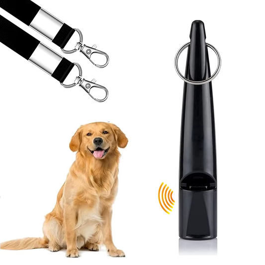 Hundepfeife X-Trainer mit Band, schwarz